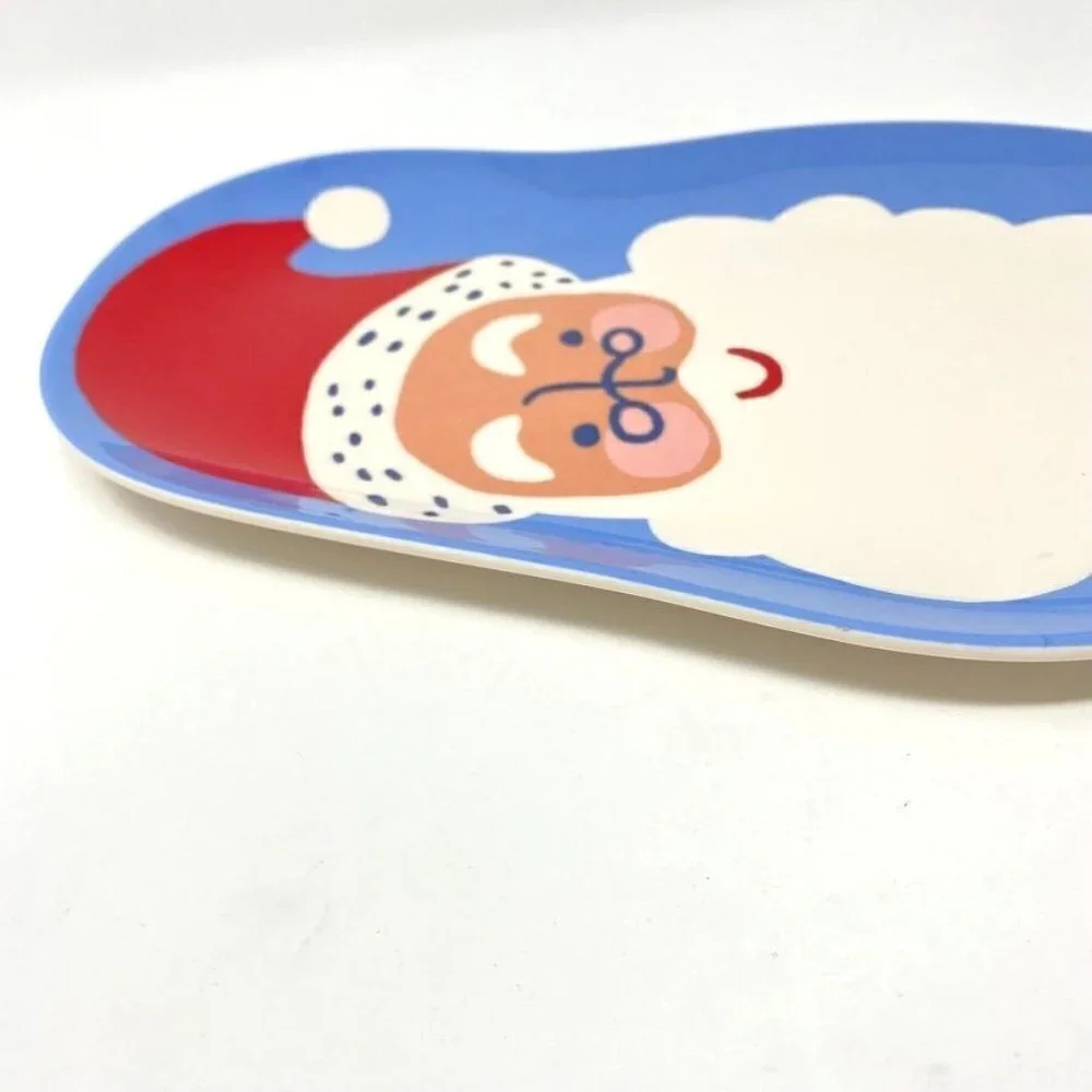 Target 2 Melamine Figural Santa Dinner Plates White - Wondershop™ Holiday